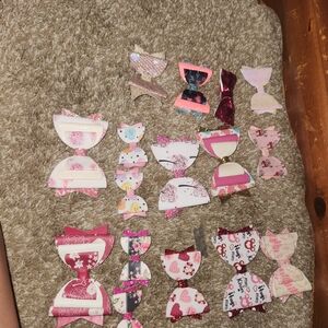 Assorted Pink and Red Hair Bows